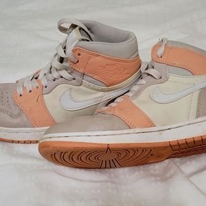 Size 6.5 Nike Jordan's pastel shoes